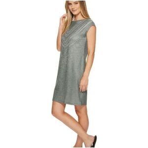 Prana Sanna Seaside Arrowhead Cap Sleeve Blue Patterned Dress, Size M